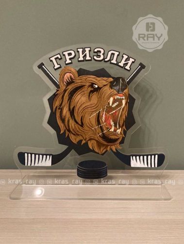 Сувениры с эмблемой любительской хоккейной команды «Гризли»