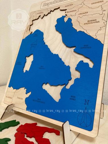 Пазл-карта на итальянском языке